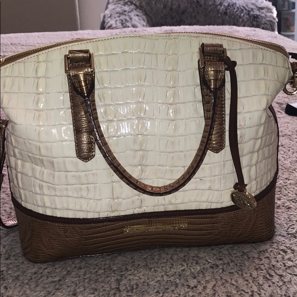 Brahmin cross bust purse